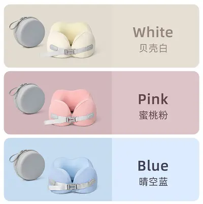 源头工厂记忆棉u型枕长途飞机护颈枕头办公午睡神器可收纳u形颈枕
