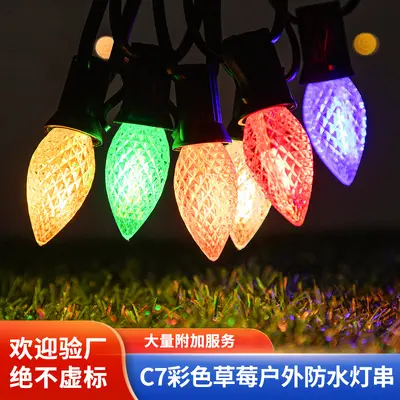 Outdoor C7 Strawberry String Lights, EU Standard, Tree Wrap