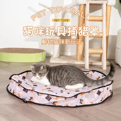 Electric Interactive Cat Hunting Net Toy with Rolling Ball - 3