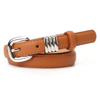Women's Red Belt for Jeans, Decorative Leather Look, Versatile Style - 8