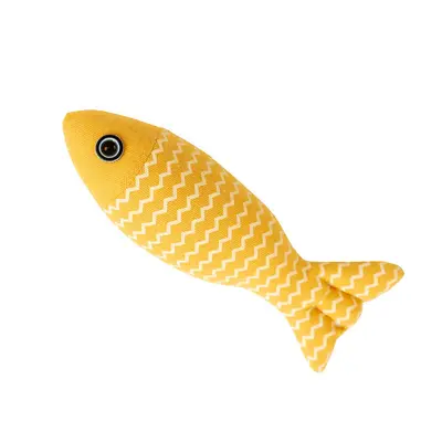 Katzenminze-Fisch-Katzenspielzeug, interaktive Katzenangel - 6