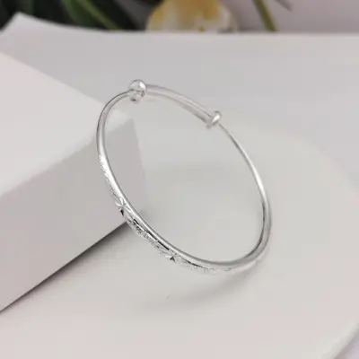 Silberbeschichtetes Baby's Breath Armband für Damen