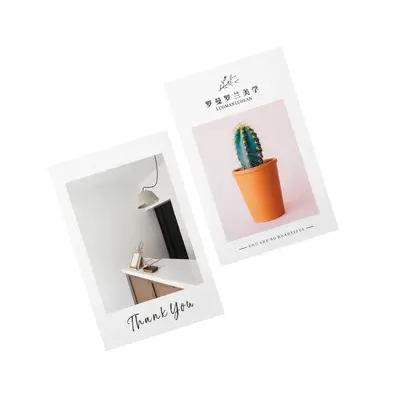 Custom Printed Thank-You Card with Five-Star Review Request - 6