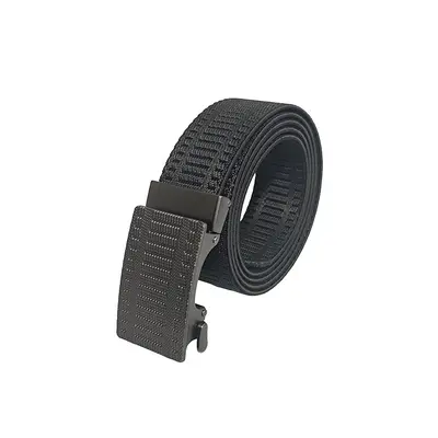 3.5 Tank Dokulu Çizgili Elastik Bel Kemeri Erkek Outdoor Kanvas Kemer Çinko Alaşımlı Toka Aşınmaya Dayanıklı Askeri Eğitim Kemeri