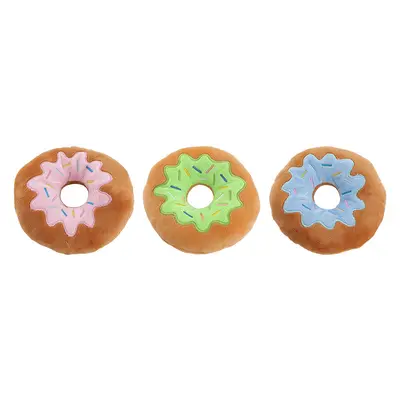 Cake-Shaped Plush Donut Dog Chew Toy - 6