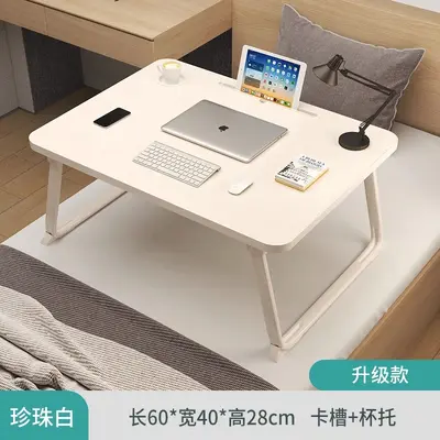 Bed small table foldable table student dormitory desk children's desk bedroom laptop table multifunctional - 7