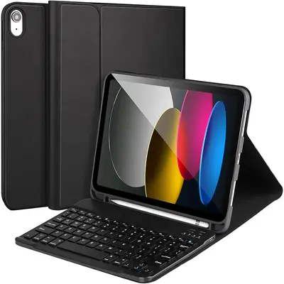 iPad 10th Gen Protective Case with Detachable Bluetooth Keyboard, A16, Pen Slot - 7