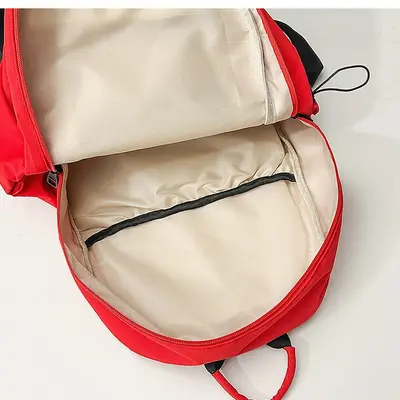 Korean Style Solid Color Large Capacity Backpack, School and Daily Travel - 5