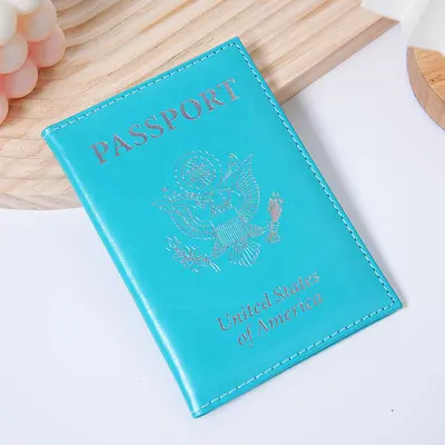 Sınır Ötesi Stok Pasaport Cüzdanı Amazon PU Deri Pasaport Defteri Logo Özelleştirmeli Seyahat Pasaport Cüzdanı Koruma Kılıfı Çok Fonksiyonlu - 7