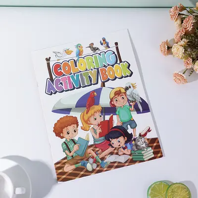 Children's Animal Coloring Book, Cartoon Activity Book with Simple Drawings - 4