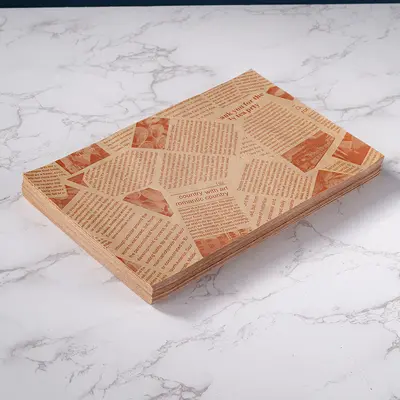 Grenzüberschreitendes Ölpapier für Hähnchen Frittiertes Burgerpapier Ölpapier Ölabsorbierendes Papier Kochöl-Papier Sandwich-Verpackungspapier Zeitungsstil - 8