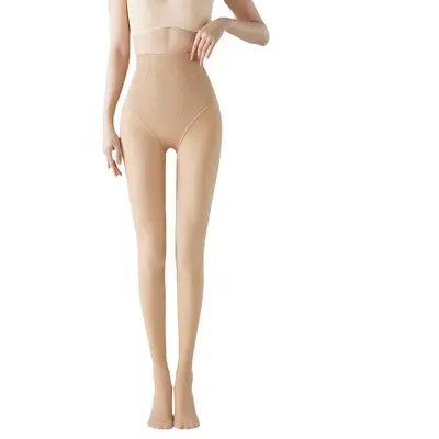 Tall Women's High-Waist Tummy-Control Fleece-Lined Tights
