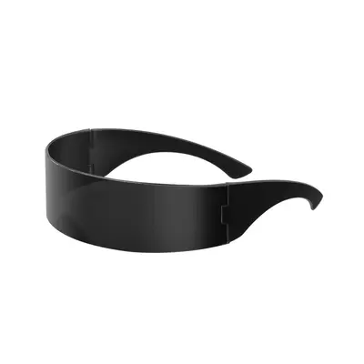Cyberpunk-Sonnenbrille im Science-Fiction-Design mit LED-Disco-Look - 6