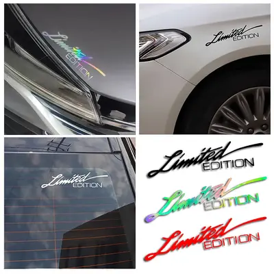 Laser Reflective English Letter Sticker for Cars and Electric Motorcycles