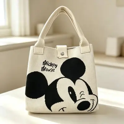 Korean-style commute large capacity knitted tote bag holiday gift New Year souvenir gift bag handbag hand-carry shoulder bag - 10