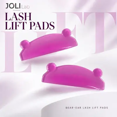 Glue-Free Self-Adhesive Eyelash Lift Silicone Pads, Bear Head Design