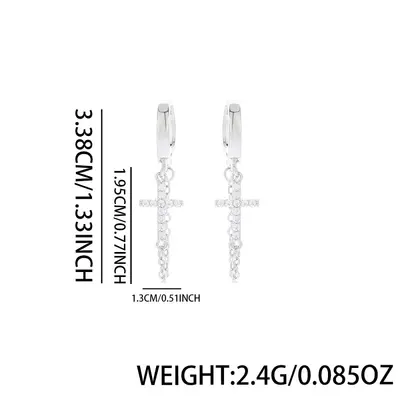 Diamant-Quastenohrringe für Männer, hochwertige vielseitige Hip-Hop-Ohrringe für Frauen, Nischen-einfache Sommer-Accessoires und Schmuck