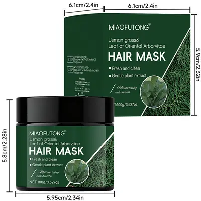 Platycladus Leaf Hair Care Essential Oil, for Tough and Dense Hair, Anti-Tangle - 8