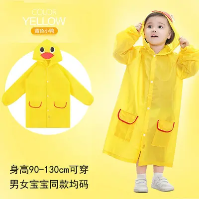Hersteller Großhandel Kinderregen­jacke Junge Mädchen Baby Kindergarten Cartoon Poncho niedlicher Umhang Stil Grundschüler Regenjacke - 7