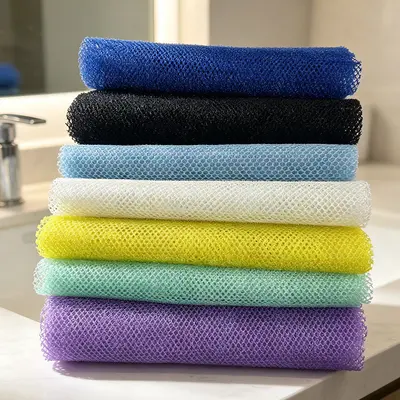 Long Bath Scrubbing Sauna Towel, Quick-Lathering and Quick-Drying, African Net Scrubber - 8