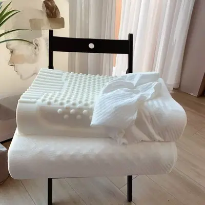 Fabrika Toptan Lateks Yastık Yastık Çekirdeği Tek Kişilik Boyun Vertebrası Koruma Yastığı Öğrenci Yurdu Uyku Yardımcı Yastık Ev Masaj Yastığı