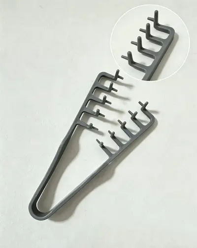 Carbon Fiber Sectioning Pointed-Tail Hair Comb, Anti-Static - 11