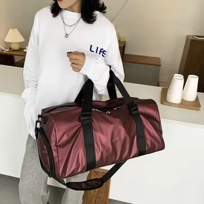 Large Capacity Sports Travel Bag with Dry and Wet Compartment, Crossbody