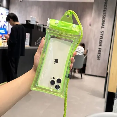 Waterproof phone bag with touchscreen, 3-layer zipper, for swimming - 11