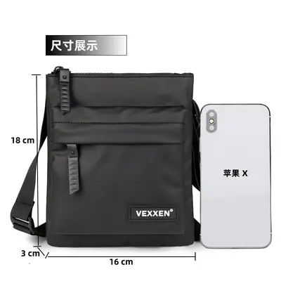 2025 Herrentasche Umhängetasche Casual Schultertasche Herrensrucksack Mini Handytasche Hochformat hochwertiges Design wasserabweisend leicht tragbar - 7