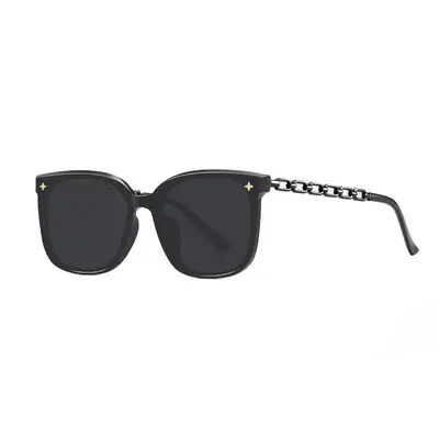 Women's Retro Square Frame Sunglasses with UV Protection - 4