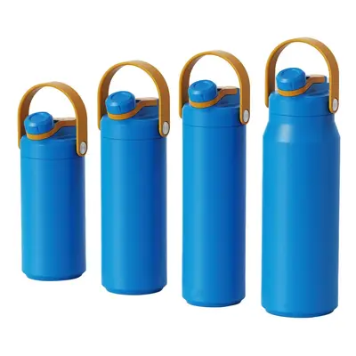 Paslanmaz çelik yalıtımlı spor su matarası, 14oz-40oz, 2 in 1 kapak - 2