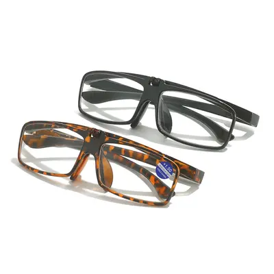 Men's Flip-Top Anti-Blue Light Reading Glasses, Large Frame