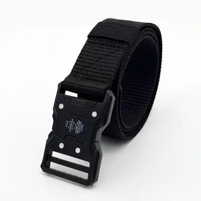 Grenzüberschreitender Großhandel Herren Tactical Gürtel Outdoor Training Sport Segeltuch Ledergürtel Legierungsschnalle Premium Arbeitshose Gürtel - 13