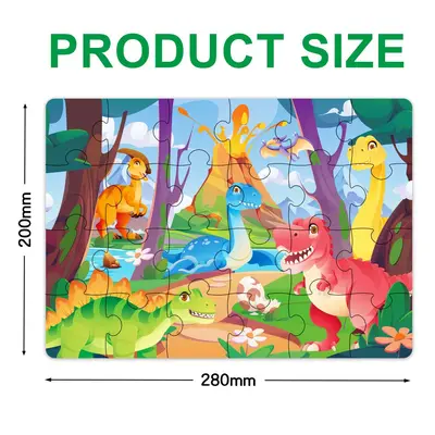 Paper Puzzles for Children Aged 3-6, Animals and Dinosaurs, Educational