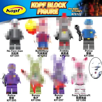KF6071 WM6170 V1005 Building Block Bear Figure Mini Figure Set
