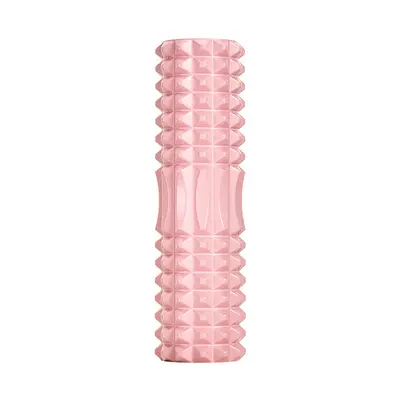 EVA içi boş yoga silindiri, hilal şeklinde kurt dişi çubuklu 33cm köpük silindiri, kas gevşetici, yoga silindiri, köpük silindiri.