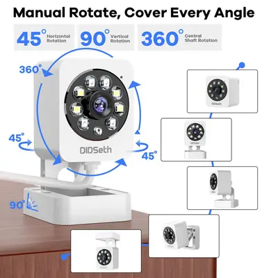 DIDSeth 1080p Smart WiFi Camera with Voice Intercom and Night Vision
