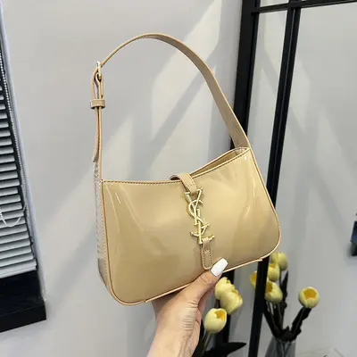 Women's Crossbody Bag, Textured High-Quality Fabric, Everyday Shoulder Bag - 13
