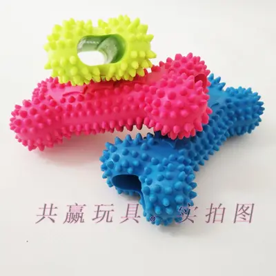 Evcil hayvan oyuncakları toptan çiğneme molar kemik şekli çiğneme çubuğu TPR molar dayanıklı köpek oyuncakları fabrika doğrudan satış