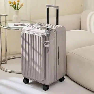 28-Inch Expandable Deep Suitcase, Combination Lock, Silent Spinner Wheels - 7