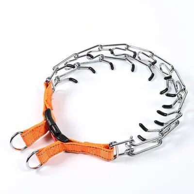 Abnehmbares Metall-Trainingshalsband für Hunde mit Eisenschnalle - 12