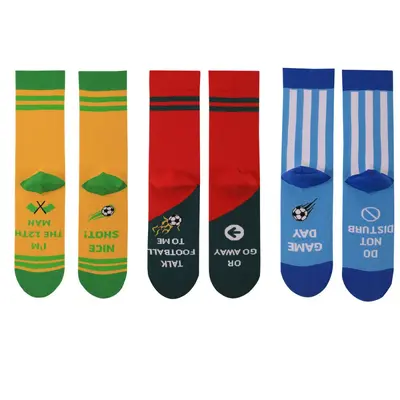 Football Socks Sports Gift Socks Cross-border Foreign Trade Socks In-stock Wholesale Spring Summer Men's Socks Deodorant Sweat-absorbing Mid-calf Socks
