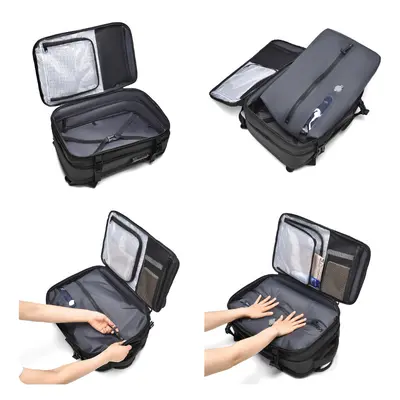 Vacuum Compression Men's Backpack with Combination Lock - 9