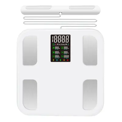 Fitness-Körperfettwaage mit Bluetooth und 8-Motor-Technologie, präzise Personenwaage für Gewichtskontrolle und Diät, elektronische Plattformwaage - 8