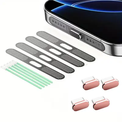 Telefon Toz Koruma Kapağı Seti USB C Toz Koruma Kapağı iPhone 15 / 16 için Toz Koruma Temizleme Seti - 9