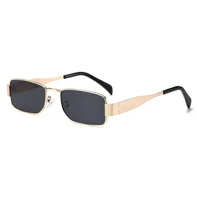 Square Frame Men's Sunglasses with Wide Temples for Driving - 7
