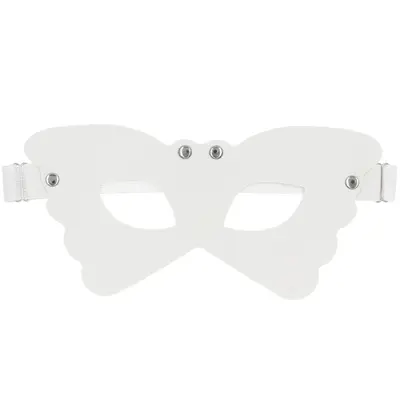 Leather Butterfly Lace Party Mask, Punk Style, Adjustable Elastic Band
