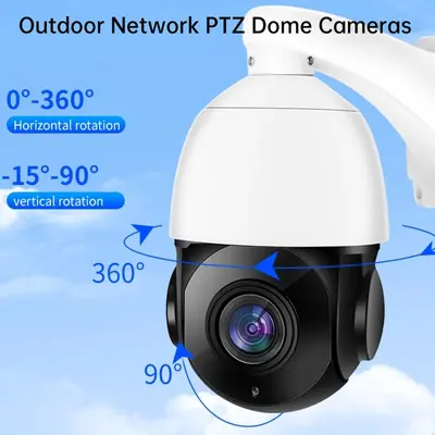 Sınır Ötesi Bestseller 8 Milyon Zoom IP PTZ Kapalı Devre Televizyon Kamerası Açık Alan HD Kızılötesi Gece Görüşü POE - 2