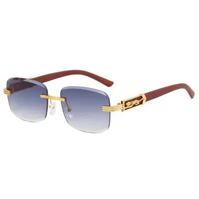 Rimless gradient sunglasses for women, summer style - 3