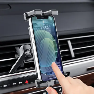 Araç İçi Telefon Tutucu, Havalandırma Çıkışı ve Üçgen Destekli - 4